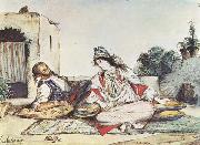 Eugene Delacroix Conversation mauresque (mk32) oil painting reproduction